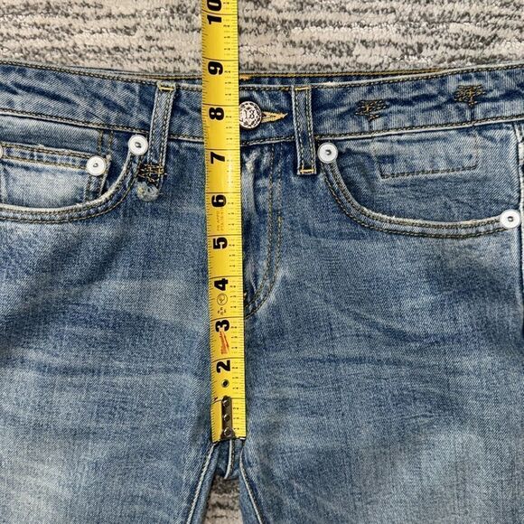 R13 Alison Skinny Cropped Jeans- Color Parker- Size 25 - Picture 10 of 16